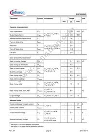 BSC0908NSATMA1 Datasheet Page 3