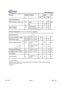 BSC152N10NSFGATMA1 Datasheet Page 2