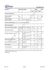 BSC200P03LSGAUMA1 Datasheet Page 2