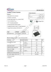 BSC240N12NS3 G Datasheet Cover