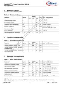 BSC670N25NSFDATMA1 Datasheet Page 3