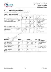 BSF077N06NT3GXUMA1 Datasheet Page 4