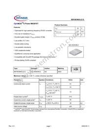 BSF083N03LQ G Datasheet Cover