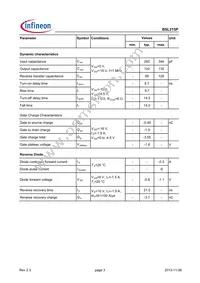 BSL215PL6327HTSA1 Datasheet Page 3