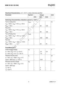 BSM35GD120DN2 Datasheet Page 3