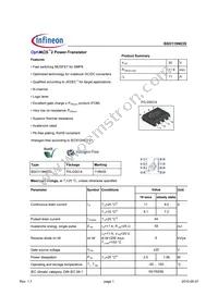 BSO119N03S Datasheet Cover