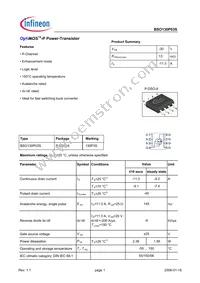 BSO130P03SNTMA1 Datasheet Cover