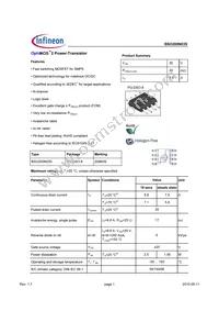 BSO200N03S Datasheet Cover