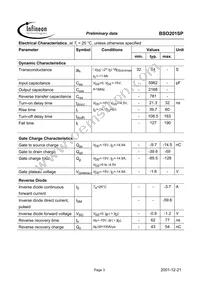 BSO201SPNTMA1 Datasheet Page 3