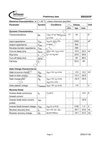 BSO203PNTMA1 Datasheet Page 3