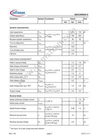 BSO330N02KGFUMA1 Datasheet Page 3