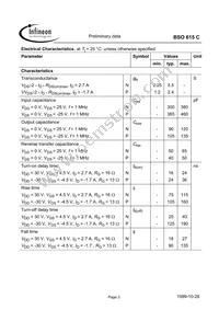 BSO615CT Datasheet Page 3