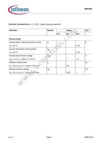 BSP300L6327HUSA1 Datasheet Page 4