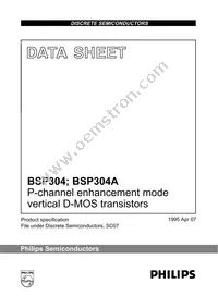 BSP304A Datasheet Cover