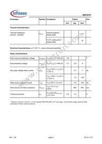 BSP321PL6327HTSA1 Datasheet Page 2