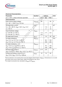 BSP77 E6327 Datasheet Page 3