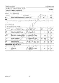 BSP89 Datasheet Page 4