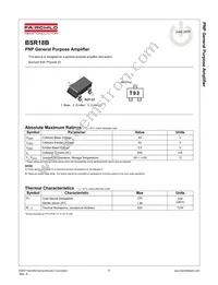 BSR18B Datasheet Cover