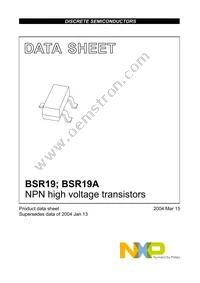 BSR19A Datasheet Page 2