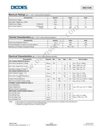 BSS123W-7 Datasheet Page 2