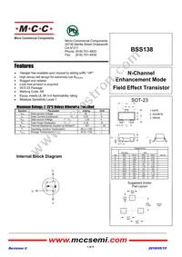 BSS138-TP Datasheet Cover