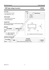 BSS63 Datasheet Page 3