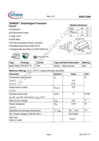 BSS7728NH6327XTSA1 Datasheet Cover