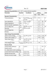 BSS7728NH6327XTSA1 Datasheet Page 3