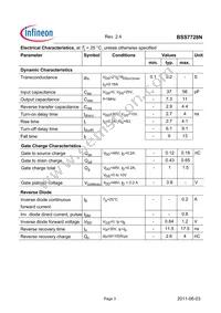 BSS7728NL6327HTSA1 Datasheet Page 3
