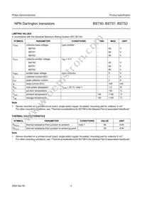 BST51 Datasheet Page 3