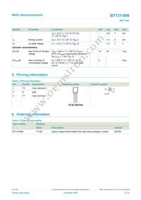 BT131-600/DG Datasheet Page 2