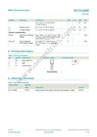 BT131-600E Datasheet Page 2