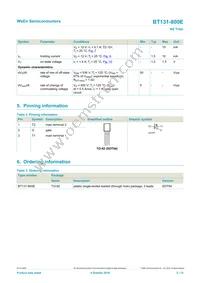 BT131-800EQP Datasheet Page 2
