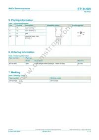 BT134-600 Datasheet Page 2