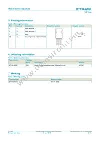BT134-600E Datasheet Page 2