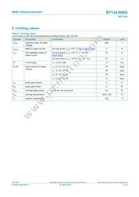 BT134-600G Datasheet Page 3