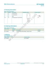 BT134-800E Datasheet Page 2