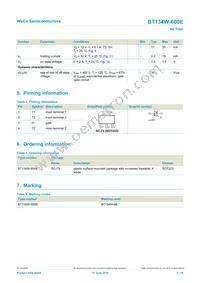 BT134W-600 Datasheet Page 2