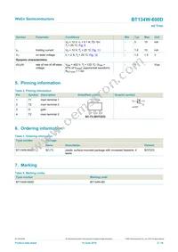 BT134W-600D Datasheet Page 2