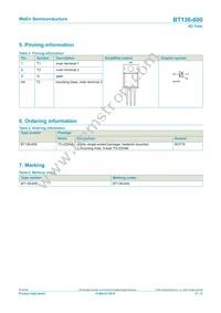 BT136-600/DG Datasheet Page 2