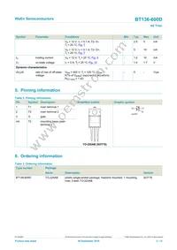 BT136-600D Datasheet Page 2