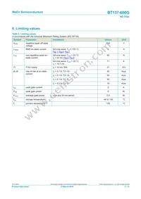 BT137-600G Datasheet Page 3