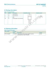 BT137-600G0TQ Datasheet Page 2