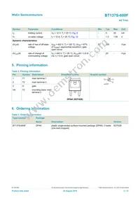 BT137S-600F Datasheet Page 2