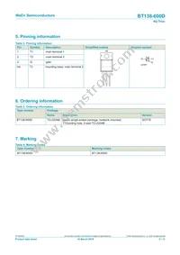 BT138-600D Datasheet Page 2