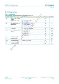 BT138-600E/DGQ Datasheet Page 3