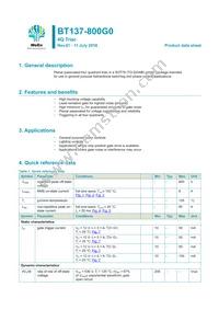 BT138-600G0Q Datasheet Cover