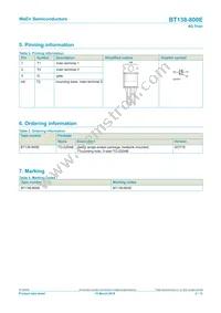 BT138-800E/DG Datasheet Page 2