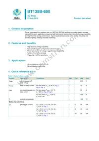 BT138B-600 Datasheet Cover