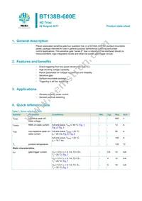 BT138B-800E Datasheet Cover